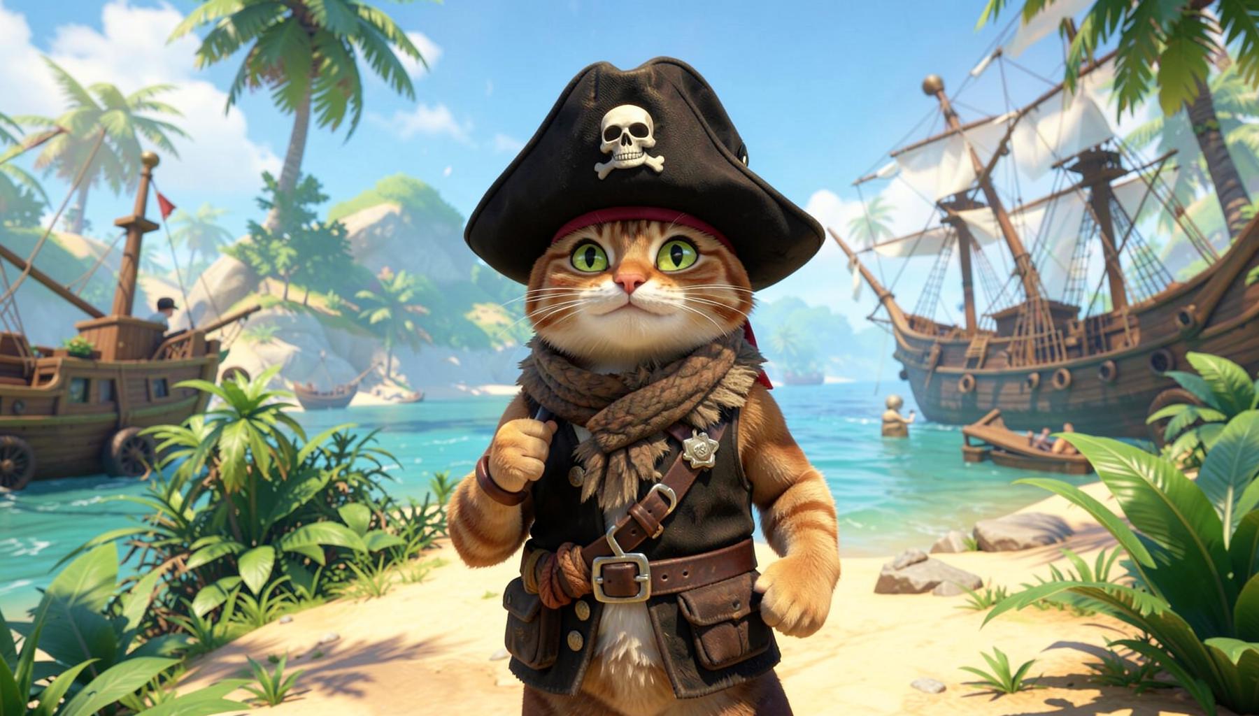 CatNav pirate scene